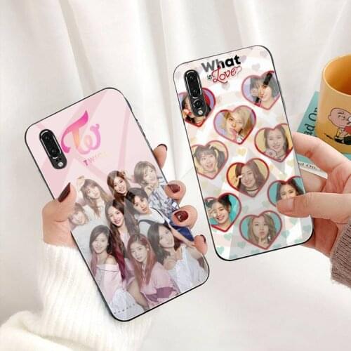 TWICE Kpop Phone Case Tempered Glass For Huawei P30 P20 P10 lite honor 7A 8X 9 10 mate 20 Pro