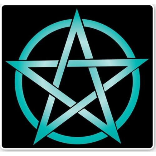Hot Sell Hot Cartoon Pentagram Car Sticker Motorcycle Stickers KK Vinyl Decals Anti-UV PVC 12CM X 12CM