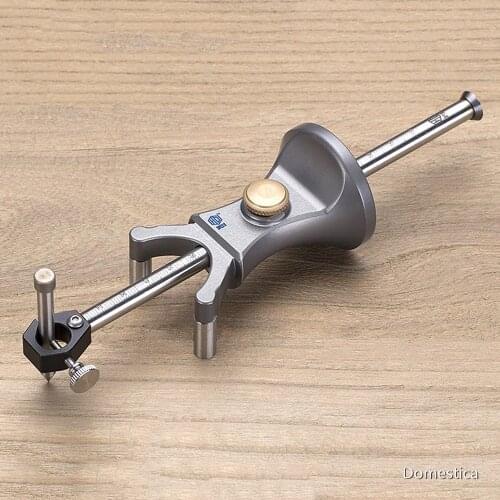 Wood Scribe Tool 180MM Sliding Mark Scraper Adjustable Linear Arc Scriber Parallel Line Drawing Tool Wheel Gauge Woodworking Set