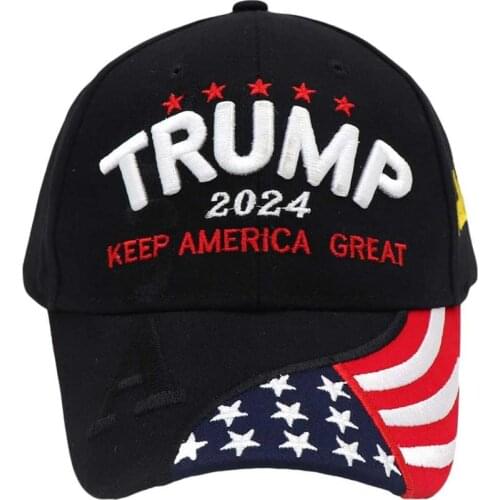 3 colors New Donald Trump 2024 Cap USA Flag Baseball Caps Keep America Great Snap back President Hat 3D Embroidery Hats