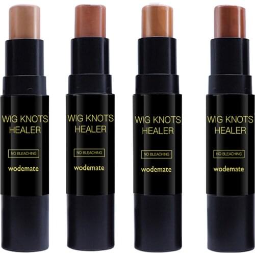 Hot Selling 4 Colors 2 In 1 Wig Knot Healer Stick Lact Tint Stick Sweatproof Lace Wig Glue Frontal Part Hairline Dyeing Security