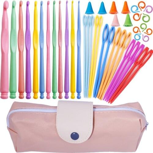 LMDZ 43pcs Crochet Hooks Set Knitting Needles Weave Tools Yarn Accessories Crochet Hooks Needles for Knitting Tools