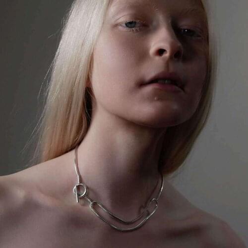 Hiphop Metal Colliers OT chains Chokers Necklaces for Women Gothic Jewelry Femme Choker Snake Chain Necklace Wholesale 2020