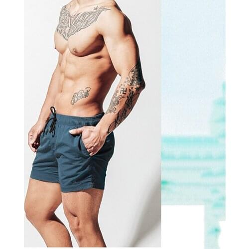 Fashion Swimming Pants Loose Mens Swimwear Casual Swim Shorts Trunks Beach Board Shorts Mens Running Sports Surffing Shorts 2021