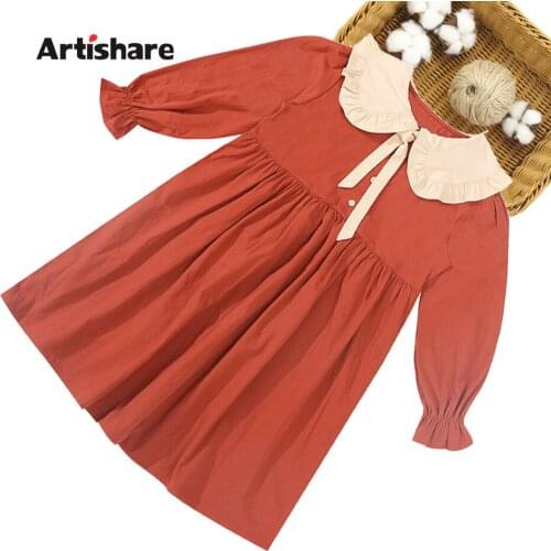 Dress For Girls Patchwork Girls Dresses Casual Style Party Dress Child Spring Autumn Girls Clothes 6 8 10 12 14