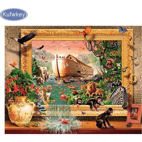Full square Diamond Painting monkey 5d Diy Diamond Embroidery landscape animal Mosaic Rhinestone picture Full Round Drill Decor