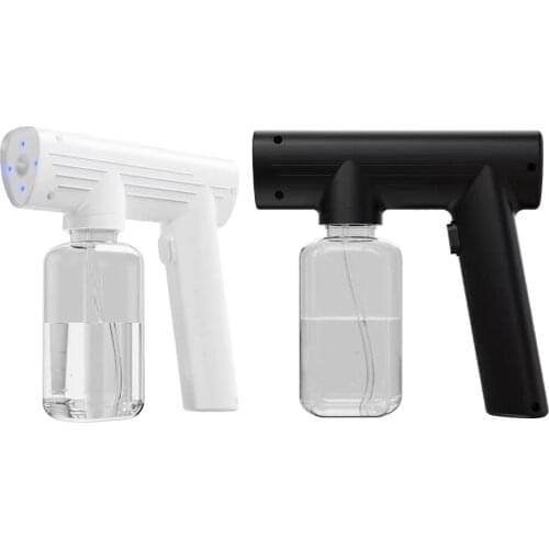 Portable 240ml Cordless Nano Atomization Blue Light Sanitizer Spray Sprayer Disinfectant Machine USB Charging