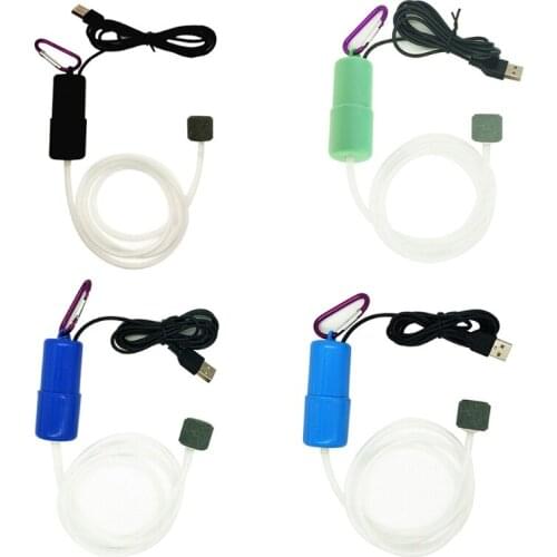 Portable Mini USB Aquarium Fish Tank Oxygen Air Pump Mute Energy Save Compressor Aquatic Terrarium Accessories