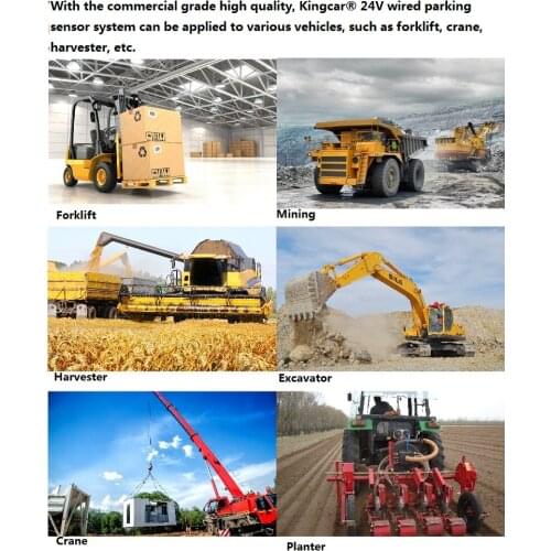 Wired LED display 24 voltage truck parking sensor