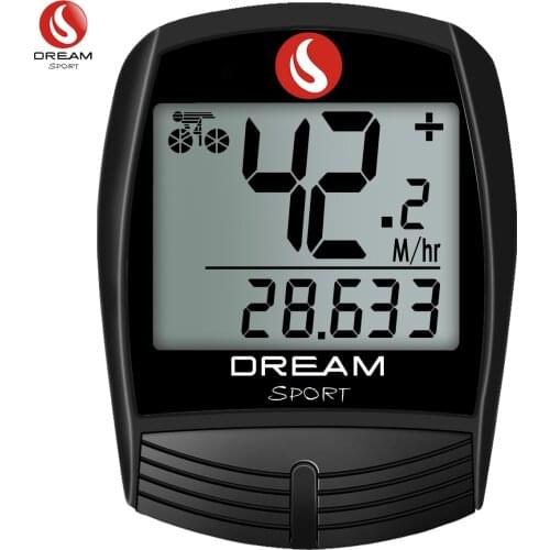 DREAM SPORT Cycle Computer Wired Odometer, Accurate Speedometer for Bike with Trip Distance and Timer Durable Bicycle Computer