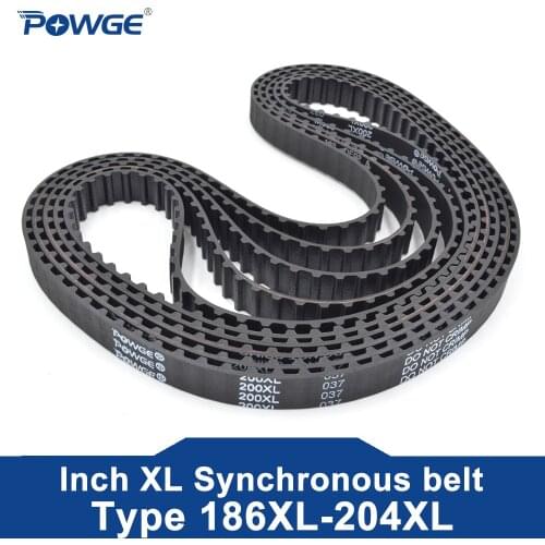 POWGE XL Timing belt 180/182/184/186/188 Width 025 6.4mm 037 Teeth 90 91 92 93 94 Synchronous Belt 180XL 182XL 184XL 186XL 188XL
