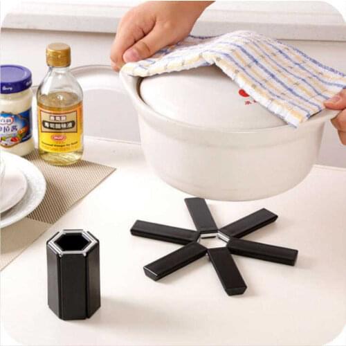 Folding Placemat Non Slip Dining Table Mats Heat Insulation Coffee Cup Coaster Pot Bowl Casserole Pad Kitchen Accessorie