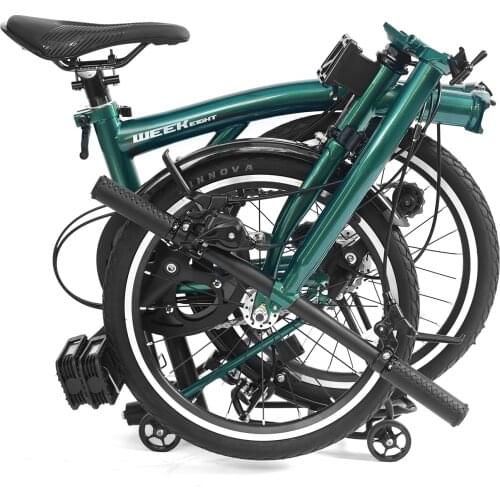 Folding bike folding bicycle 16-inch made of 3-speed S handle chromium molybdenum steel internal 3 speeds steel frame