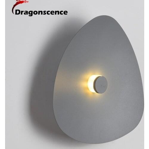 Dragonscence Indoor LED Wall Lamp Living Room Decoration Wall Light Home Lighting Fixture Loft art triangle light source