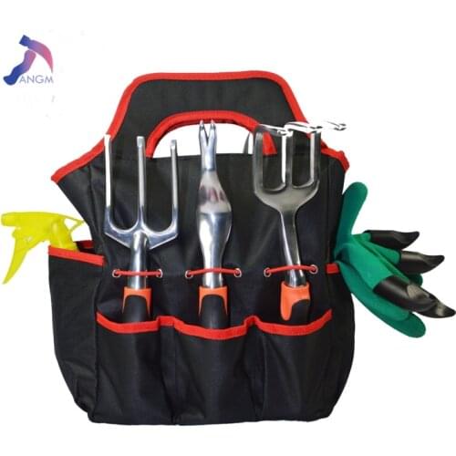 Workpro Kit Oxford Cloth Garden Box Gardening Toolkit Flower Shovel Bag 10PCS/Set Organizer Tool Bag