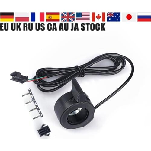 Electric Bicycle Thumb Throttle 36V 48V 72V Finger Hub Motor Parts E-Bike Accessories Speed Throttle For Electric Bike