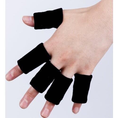 10pcs Stretchy Sports Finger Sleeves Arthritis Support Finger Guard Outdoor Basketball Volleyball Finger Protectio