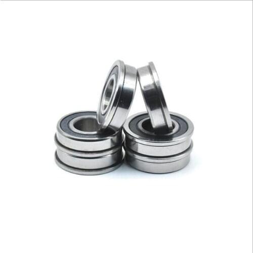100pcs Flange Bearing F695-2RS F695RS F695 2RS 5x13x4 mm Rubber Sealed flanged deep groove ball bearings 5*13*4 mm
