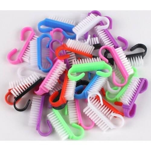 200Pcs/Pack Acrylic Nail Cleaning Brush Mix Color Soft Remover For Manicure Dust Powder Clean Remover Nails Care Brushes Set