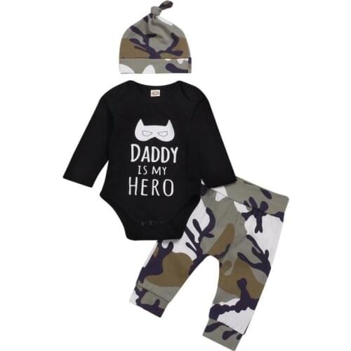 2021 Spring Baby Boy Clothes Set 0-24m Autumn Newborn One Year Birthday Clothing 3pcs Cotton Tracksuit Long Sleeve Sports Suits