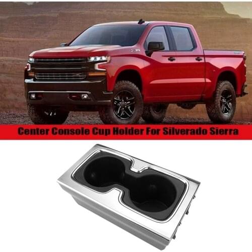 Car Cup Holders 23467147 for Chevrolet Silverado 1500 2500 3500 2014-2016 Center ConsoleDual Cup Holder Leakproof