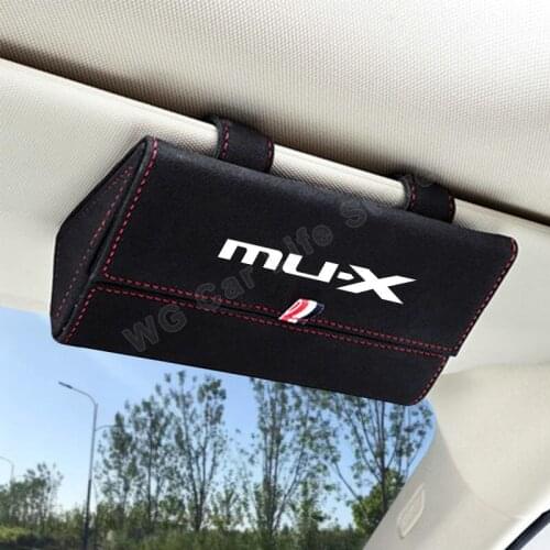 Car Visor Sunglasses Case For Isuzu Mu-X Eyeglasses Holder Protective Box Eye Glasses Organizer