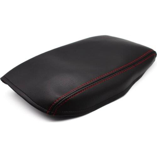 Soft Microfiber Leather Armrest Cover For Audi A6 2005 2006 2007 2008 2009 2010 2011 Center Control Armrest Box Cover Trim
