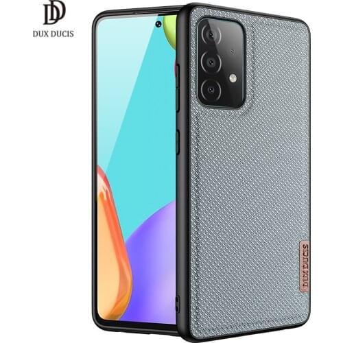 For Samsung Galaxy A52S A52 5G / 4G DUX DUCIS Fino Series Woven Fabric Protecting Case Anti-Shock Non-Slip Original Slim Design