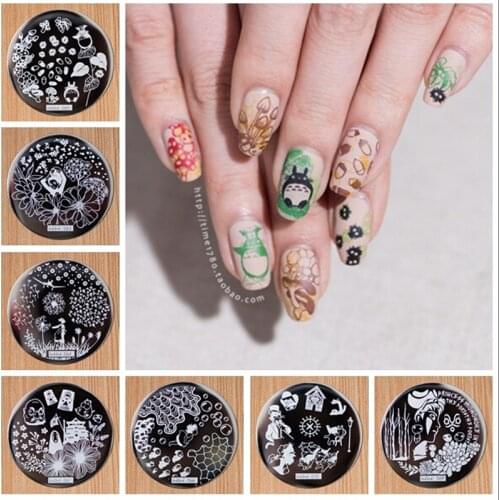 Hehe62-71 Newest designs 5PCS Nail Art Stamping Polish Stamp Stamping Manicure Image Plates Stamping Plate Konad *** NEW