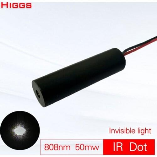 High quality 808nm 50mw IR infrared dot laser module Night Hunting Indicator Sight Long Range Launch CS gun game DIY
