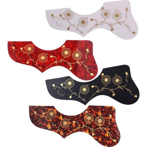 J-200 SJ-200 Style Left handed Acoustic Guitar Pickguard With Gold Flower