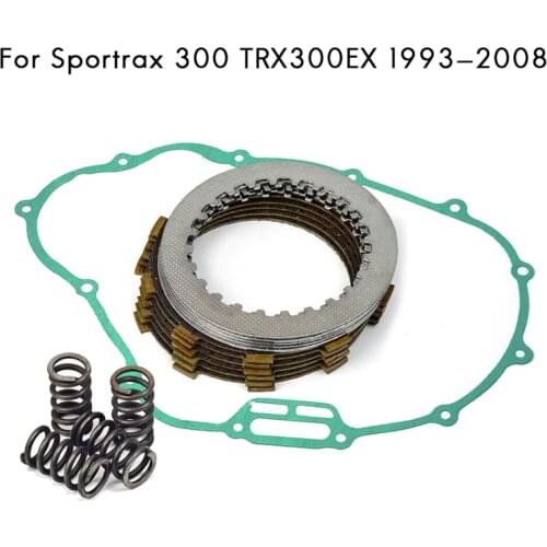 Clutch Kit Clutch Friction Plates Heavy Duty Springs & Cover Gasket for Honda Sportrax TRX300EX 1993-2008