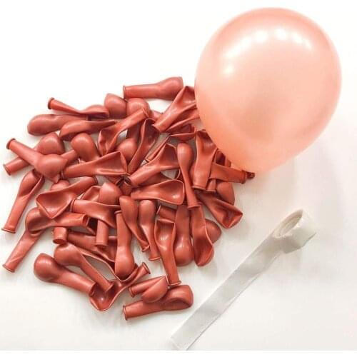 5/10/12inch Rose Gold Balloons Chrome Gold Metallic Rose Gold Latex Balloon for Wedding Birthday Bachelor Party Decor Kid Globos