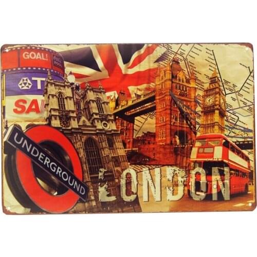 London Retro Metal Tin Sign