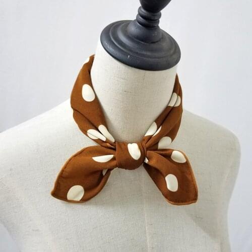 50cm Small Square Bandana Women Decorated Neck Scarf Ladys Fashion Neck Wear