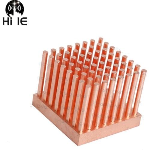 Mini High Power Pin Column Pure Copper Heatsink DIY Heat Sink Radiator Cooling Cooler CPU Chip Heat Dissipation