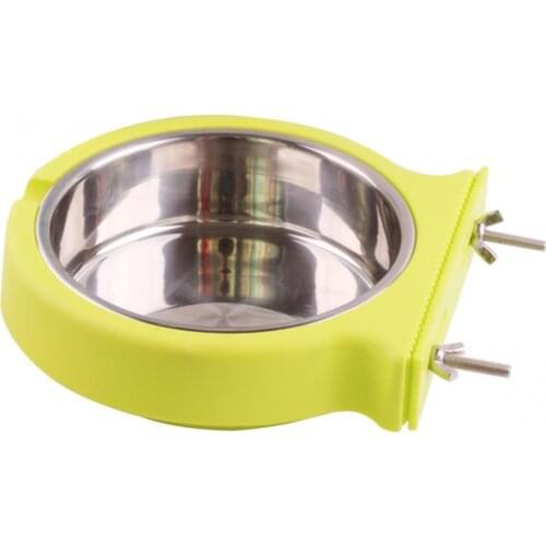 Polypropylene Resin Stainless Steel Bowl Dog Tableware Cat Feeder Hanging Drinking Container Large Capacity Snack Storage Bowl