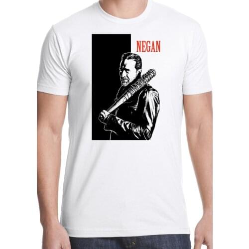 2019 New Summer Style Fashion T-shirt Negan T-shirt Lucile Twd The Walking Dead Zombie Rick Walker Scarface Cult Cool Tee Shirt