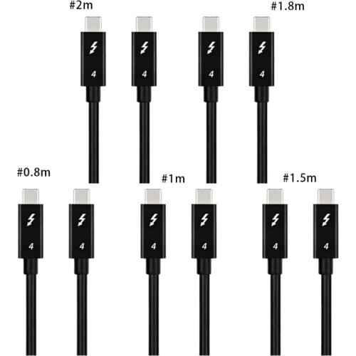 N58E USB C Thunderbolt 4 Type C Cable PD 100W Fst Charging Wire 40Gbps Data Transfer Computer Cables Interconnect