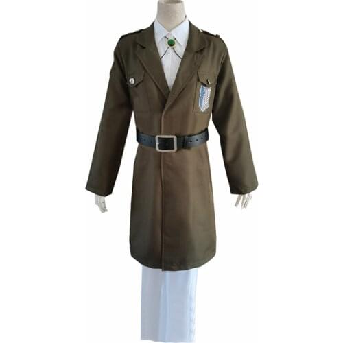 Attack on Titan Fourth Season 4 Investigation Corps Full set of cosplay uniforms Army green coat 11