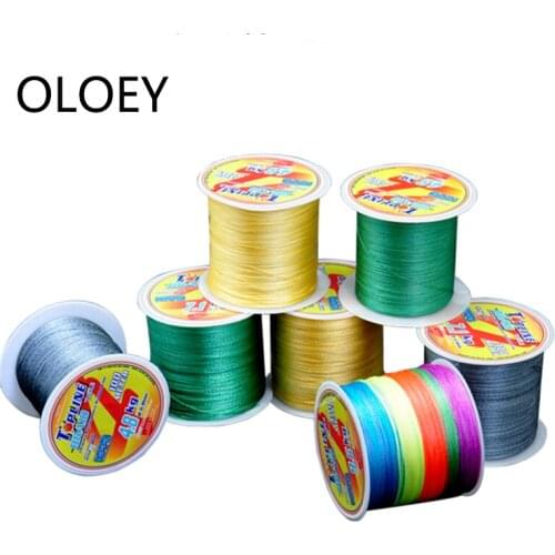 OLOEY 300M Braided Wire Fishing Line PE 4 Strands Multifilament Fishing lines 9LB-107LB Japan Multicolour MaterialFor Carp