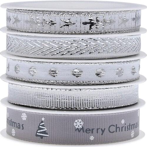L5YA Curling Ribbon For Christmas Gift Wrapping Silver Ribbon For Christmas Tree