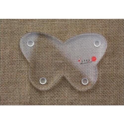 Transparent acrylic nail tools palette butterfly shape nail