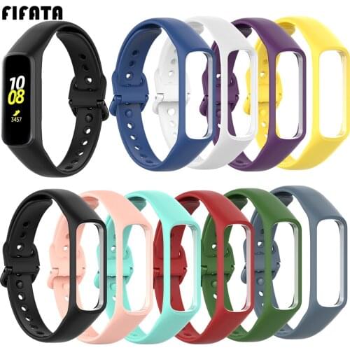 FIFATA Colorful Silicone Sport Watch Strap For Samsung Galaxy Fit-e SM-R375 Smart Sports Bracelet Wristband Replace Accessories
