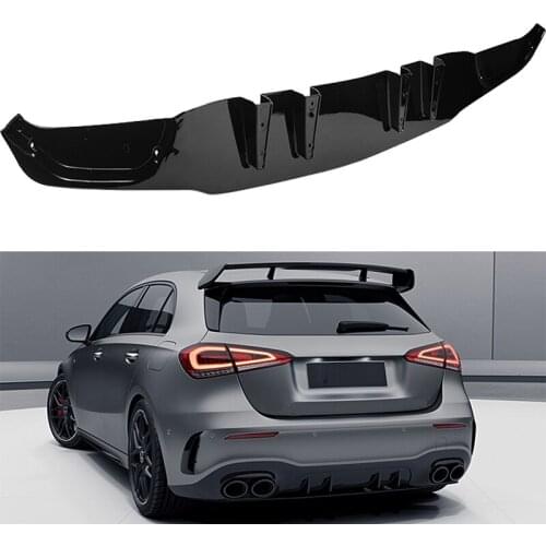 For Mercedes Benz W177 AMG A35 A45 2019 2020 2021 2022+ Car Rear Bumper Lip Diffuser Spoiler Splitter Protector Cover Body Kit