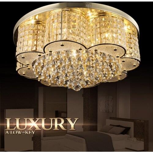 Luxury New Modern Ceiling Light Circular Modern Living Room Lamp Home Lighting Large Crystal Fashion Lamps for bedroom lamps