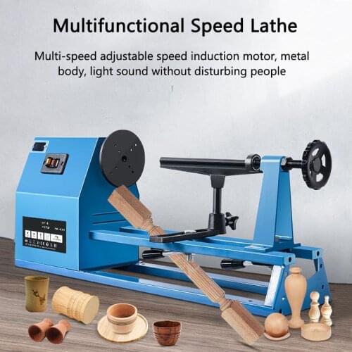 RWL-1000I Woodworking Lathe Adjustable Speed Multifunctional Household 220v Desktop Woodworking Micro Machine Tool CH