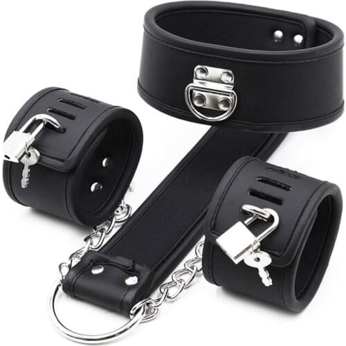 Sex Handcuffs Bdsm Collar Erotic Toys Adult Games Slave Bondage Equipment Adult Toys Slave Harness Sex Toys for Couples