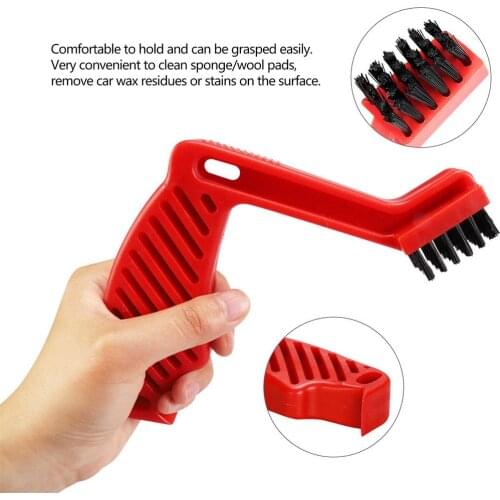 Car Polishing Disc Cleaning Tool Polishing Cleaning Brush Conditioning Brush With Plastic Handle Cleaner Brush Tools