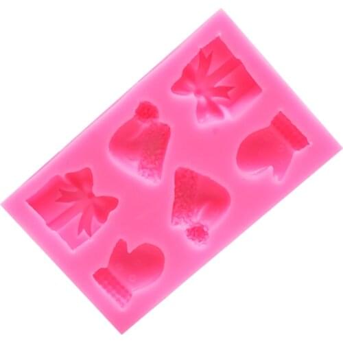 Cute Creative Christmas Gift Items Shape 3D Silicone Cake Mold Fondant Cake Gadgets for Cupcake Fondant Cakes Candy Made R7UB